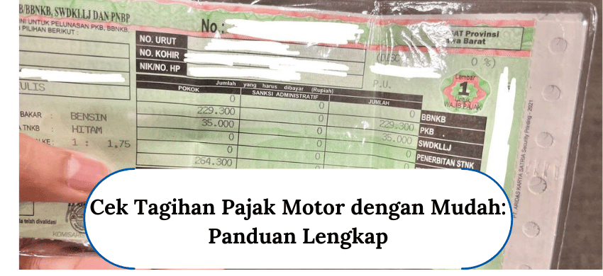 Cek Tagihan Pajak Motor dengan Mudah Panduan Lengkap